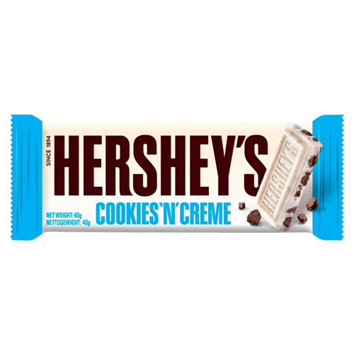 HERSHEYS COOKIES & CREME BAR 40G