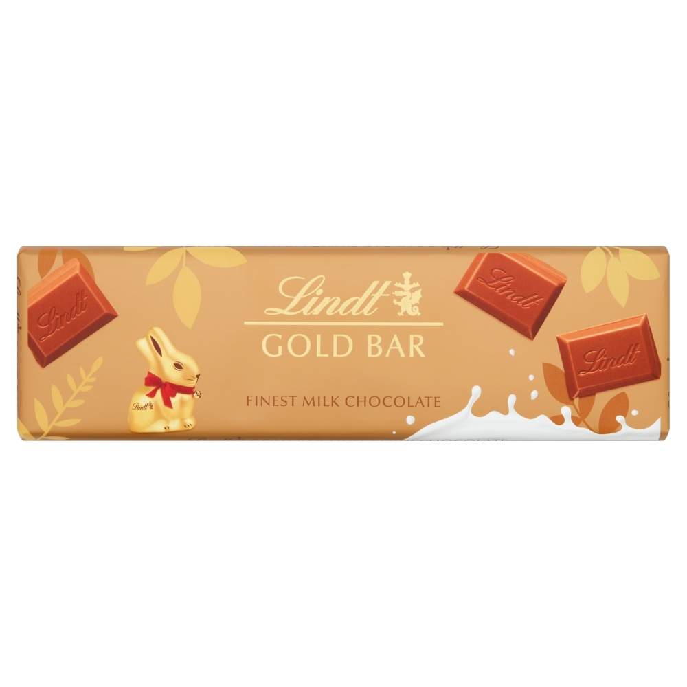 LINDT GOLD BAR FINEST MILK CHOCOLATE 300G-EASTER