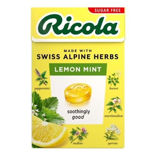 RICOLA LEMON & MINT SUGAR FREE BOX 45G