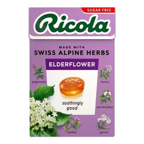 RICOLA ELDERFLOWER SUGAR FREE BOX 45G