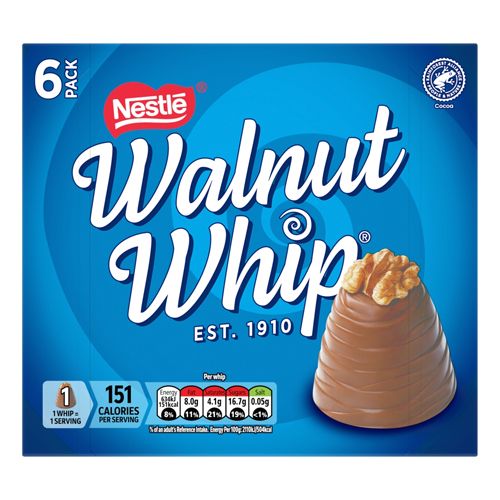 WALNUT WHIP 6PK 180G-XMAS