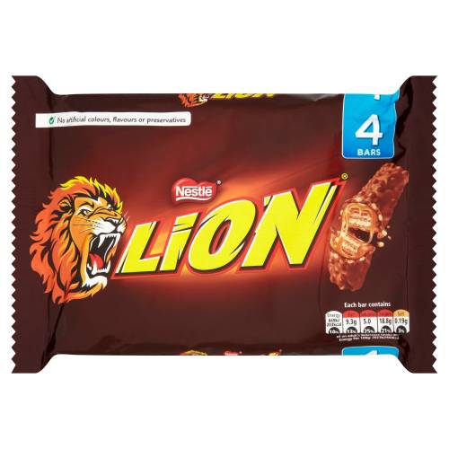 LION MILK CHOCOLATE BAR 4PK 168G