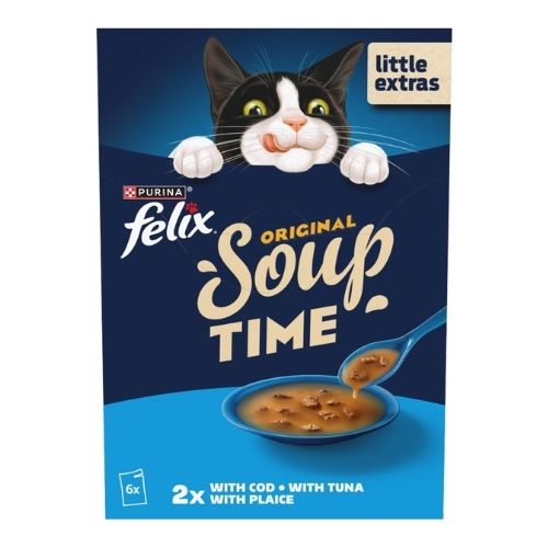 FELIX SOUP FISH SELECTION POUCHES 6PK 48G