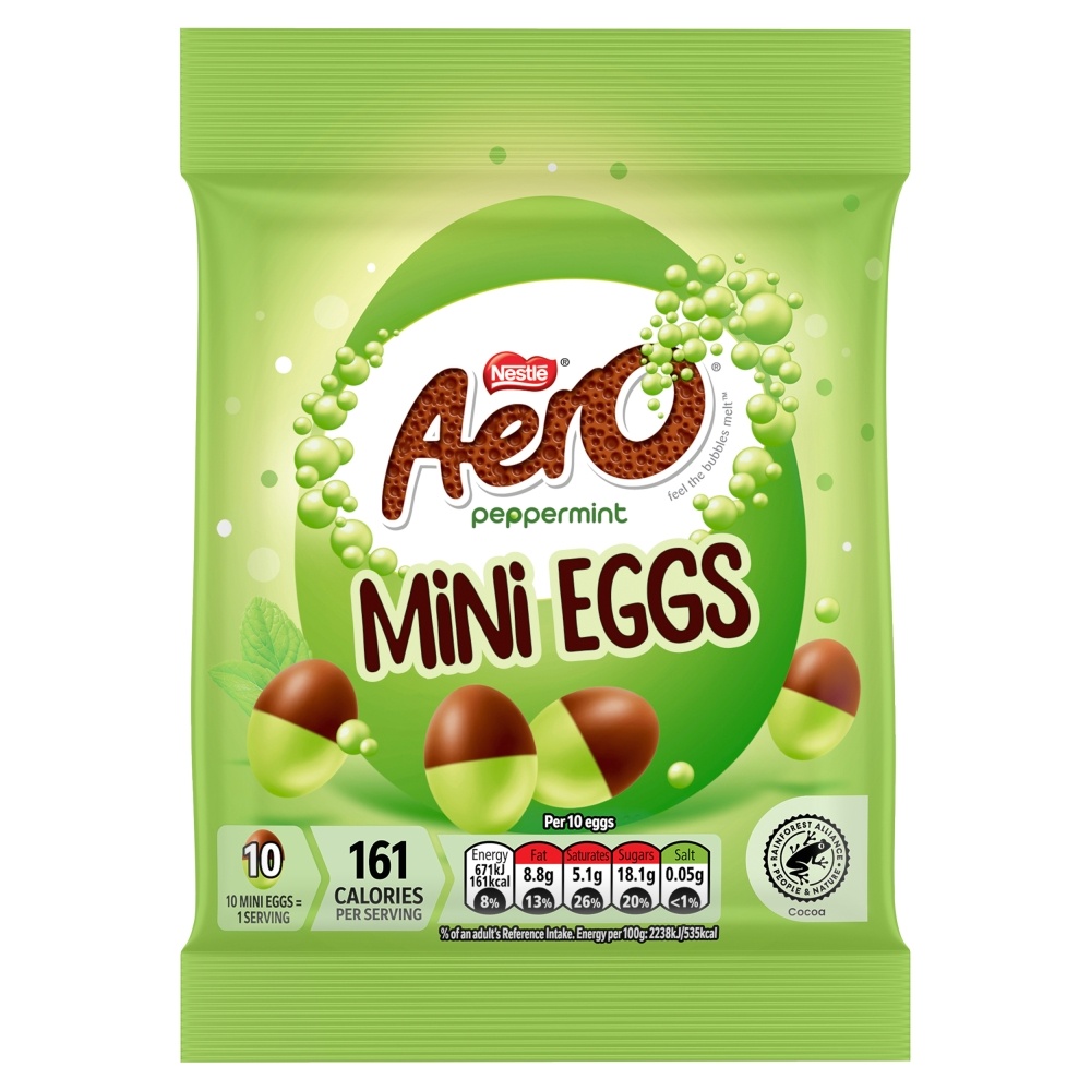 AERO PEPPERMINT MINI EGGS 70G-EASTER