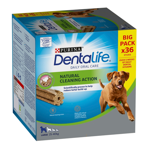 DENTALIFE LARGE DOG TREAT DENTAL CHEW 3 STICKS 106G