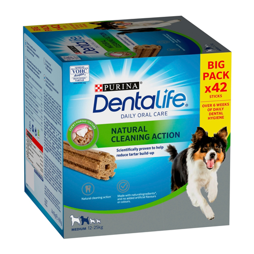 DENTALIFE MEDIUM DOG TREAT DENTAL CHEW 3 STICKS 69G