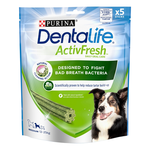 DENTALIFE ACTIVFRESH MEDIUM DOG 5 STICK 115G