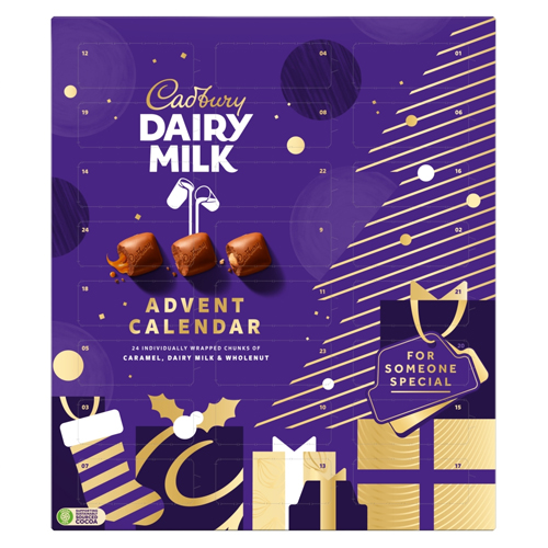 CADBURY DAIRY MILK CHUNK ADVENT CALENDAR 258G-XMAS