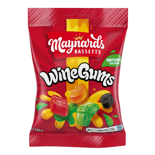 MAYNARDS BASSETTS WINE GUMS BAG 130G