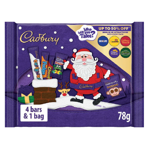 CADBURY SMALL SELECTION BOX 78G-XMAS