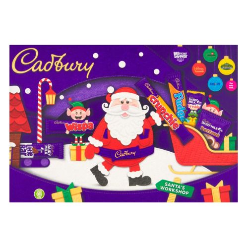 CADBURY MEDIUM SANTA SELECTION BOX 125G-XMAS