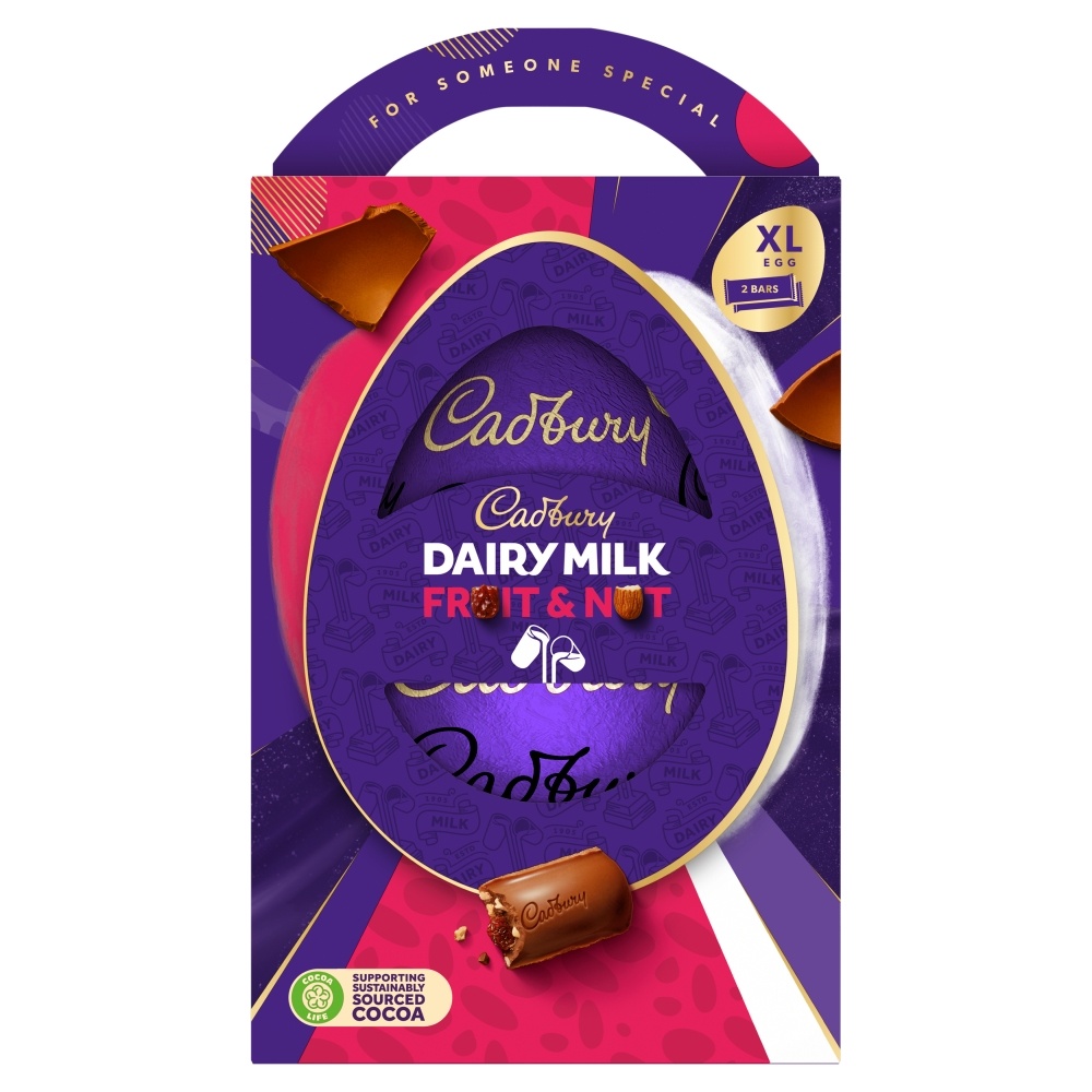 CADBURY DAIRY MILK FRUIT & NUT EASTER EGG 273G-EASTER