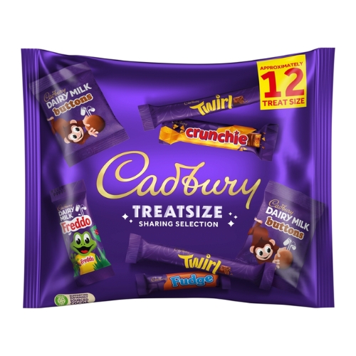 CADBURY TREATSIZE CHOCOLATE BAR SHARING SELECTION BAG 223G