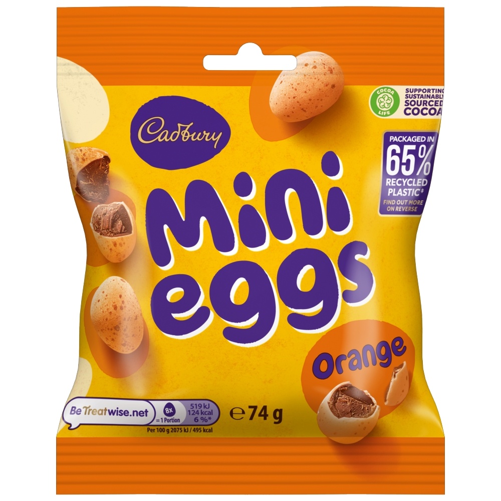 CADBURY MINI EGGS ORANGE CHOCOLATE 74G-EASTER