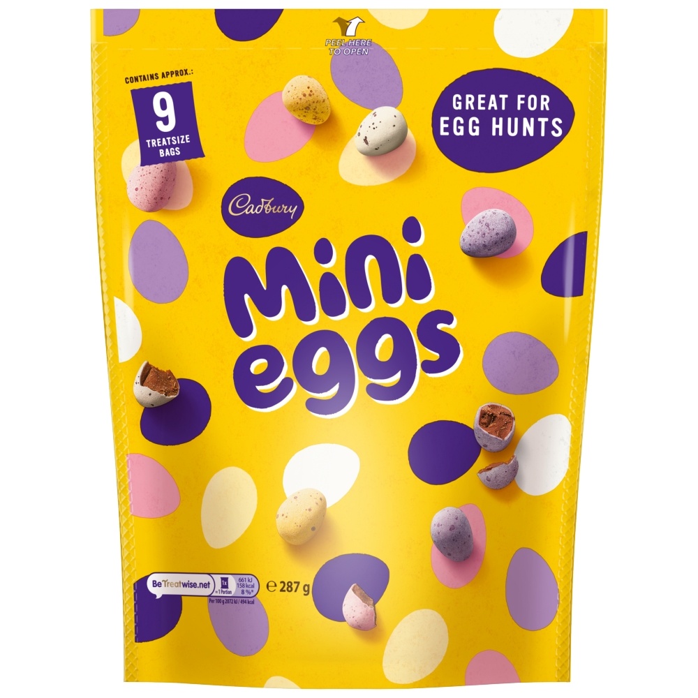 CADBURY MINI EGGS MULTIPACK POUCH 287G-EASTER