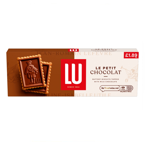 LU LE PETIT CHOCOLAT CHOCOLATE BISCUITS £1.89 PMP 100G