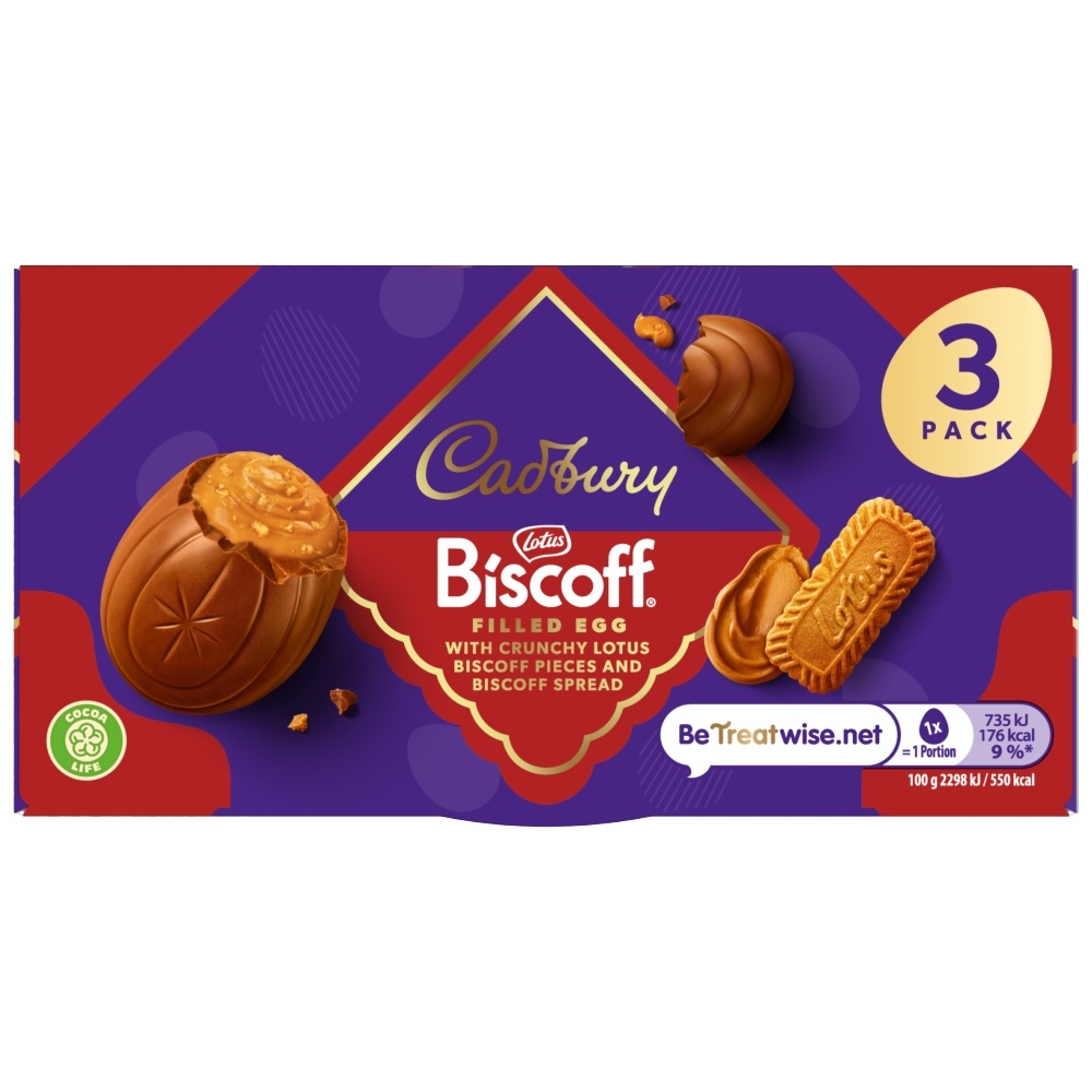 CADBURY BISCOFF EGG 3PK 96G-EASTER
