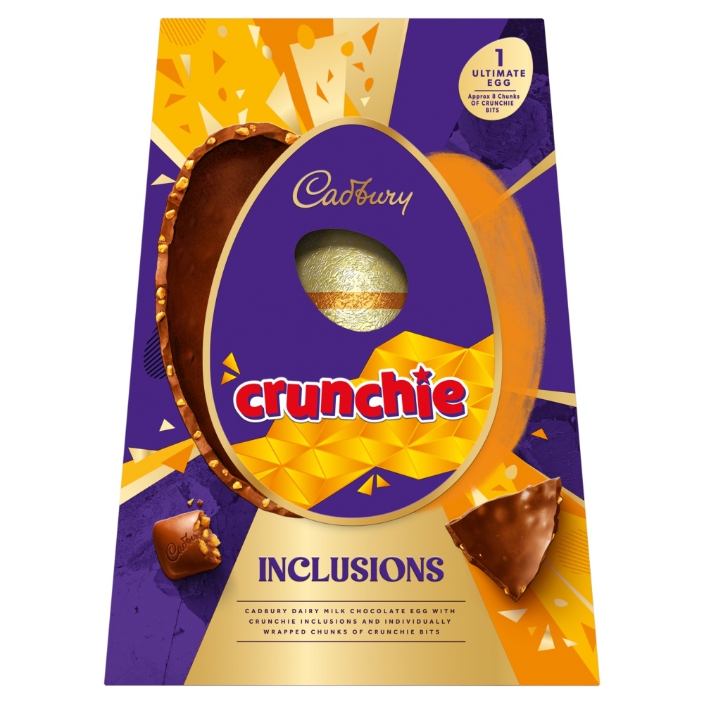 CADBURY DAIRY MILK CRUNCHIE INCLUSION EGG 385G-EASTER