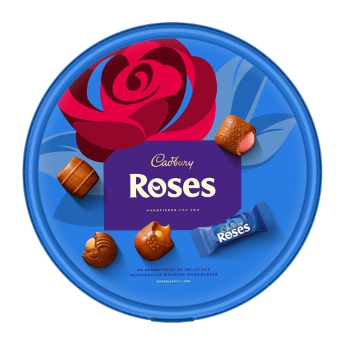 CADBURY ROSES CHOCOLATE TUB 475G-XMAS