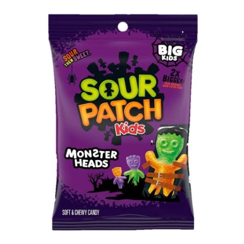 SOUR PATCH KIDS MONSTER HEADS BAG 105G-XMAS