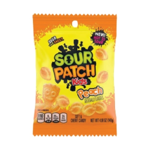 SOUR PATCH KIDS PEACH 140G- LAUNCH JULY-2026