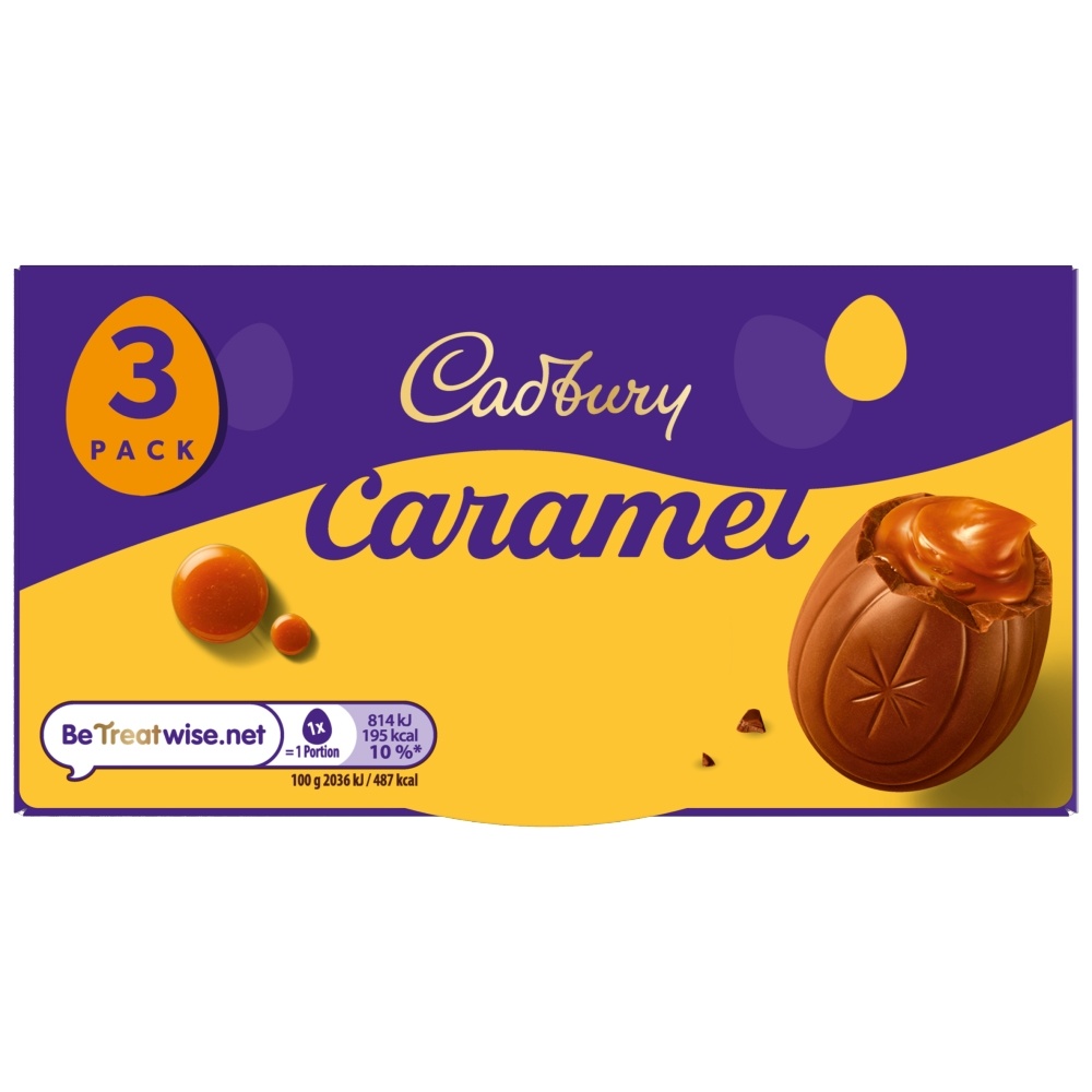 CADBURY CARAMEL EGG 3PK 120G-EASTER