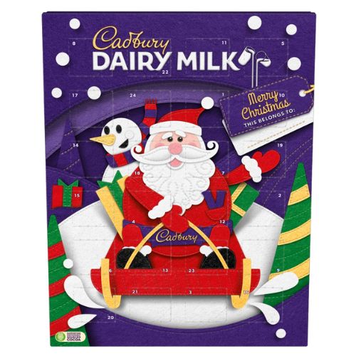 CADBURY DAIRY MILK ADVENT CALENDAR 90G-XMAS