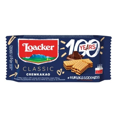 LOACKER CREMKAKAO WAFERS 45G