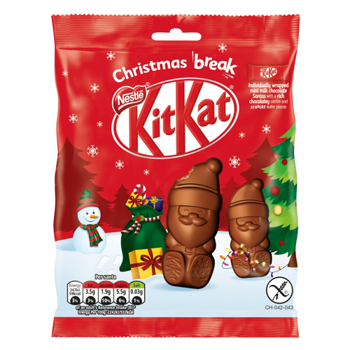 KITKAT MINI SANTA POUCH 55G-XMAS