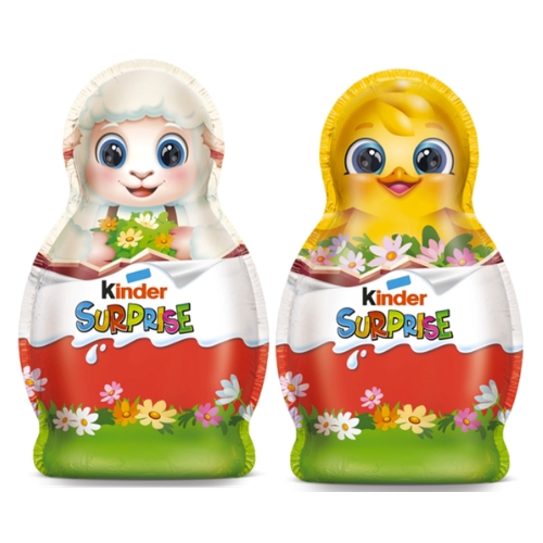 KINDER HOLLOW FIGURE (MIXED CASE) 36G-EASTER