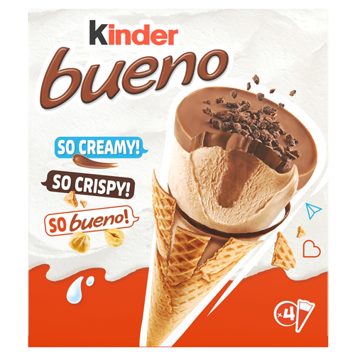 KINDER BUENO CLASSIC CONE 4X90ML