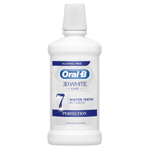ORAL-B MOUTHWASH 3D WHITE LUXE PERFECTION 500ML