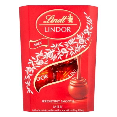 LINDT LINDOR MILK CORNET 37G