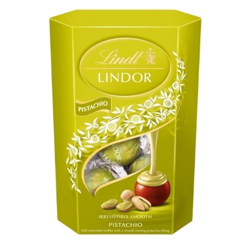 LINDT LINDOR PISTACHIO CORNET 200G