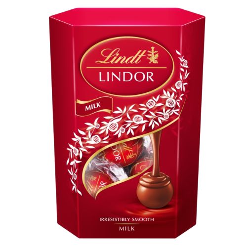 LINDT LINDOR MILK CHOCOLATE TRUFFLES BOX 137G