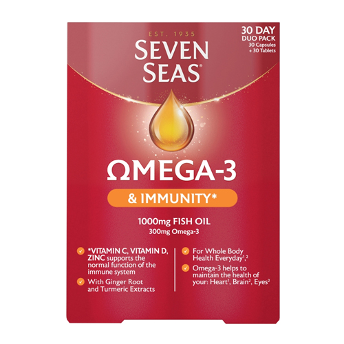 SEVEN SEAS OMEGA 3 + IMMUNITY - 30 DAY DUO PACK