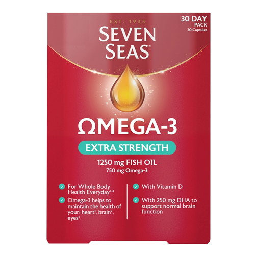 SEVEN SEAS OMEGA 3 EXTRA STRENGTH - 30 CAPSULES