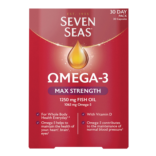 SEVEN SEAS OMEGA 3 MAX - 30 CAPSULES