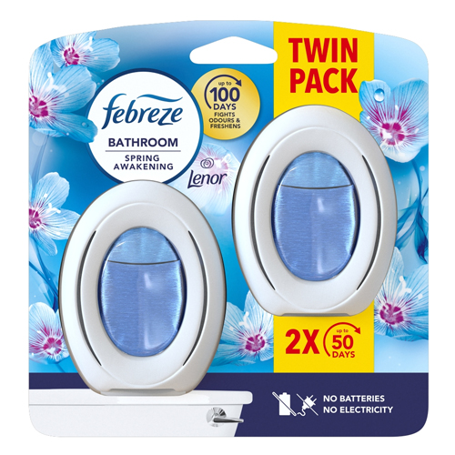 FEBREZE BATHROOM AIR FRESHENER SPRING AWAKENING 2PK 7.5ML