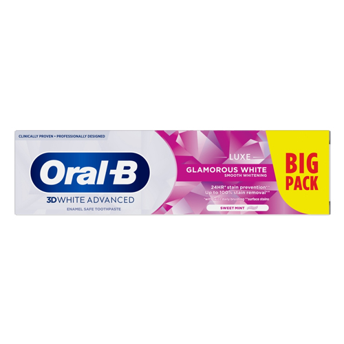 ORAL-B 3D WHITE TOOTHPASTE GLAM WHITE 100ML