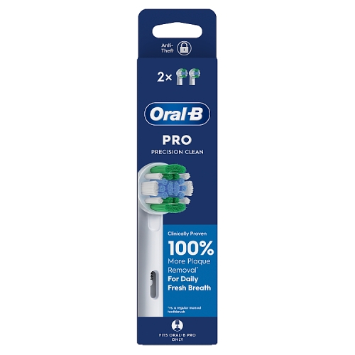 ORAL-B PRECISION CLEAN POWER TOOTHBRUSH REFILL HEADS 2S