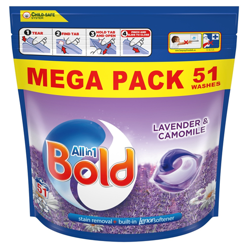 BOLD WASHING PODS LAVENDER & CHAMOMILE 51W