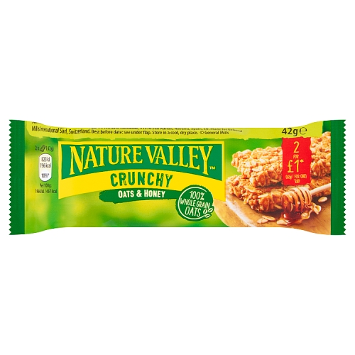 NATURE VALLEY OAT & HONEY CRUNCH PMP 2 FOR £1 42G