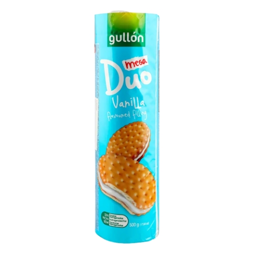 GULLON MEGA DUO VANILLA SANDWICH BISCUITS 500G