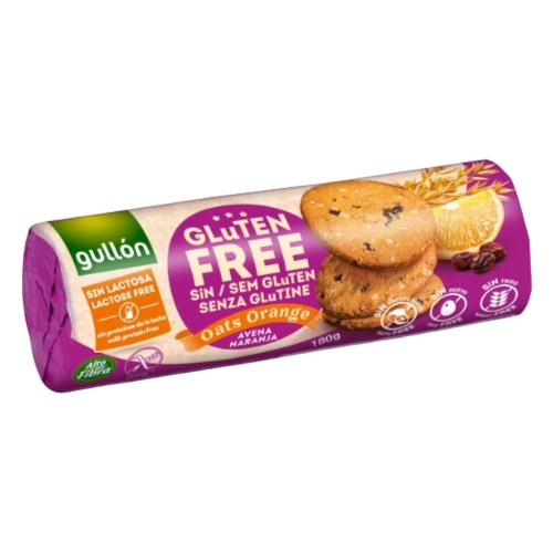 GULLON GLUTEN FREE ORANGE OAT BISCUIT 180G
