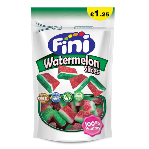 FINI SOUR WATERMELON SLICES PMP £1.25 140G