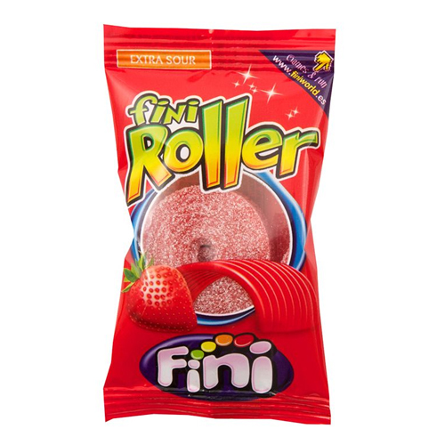 FINI ROLLER CANDY BELT STRAWBERRY 18PK 20G