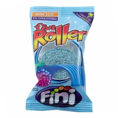 FINI ROLLER CANDY BELT RASPBERRY 18PK 20G