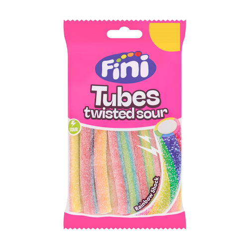FINI RAINBOW SOUR TUBES PMP £1.25 140G