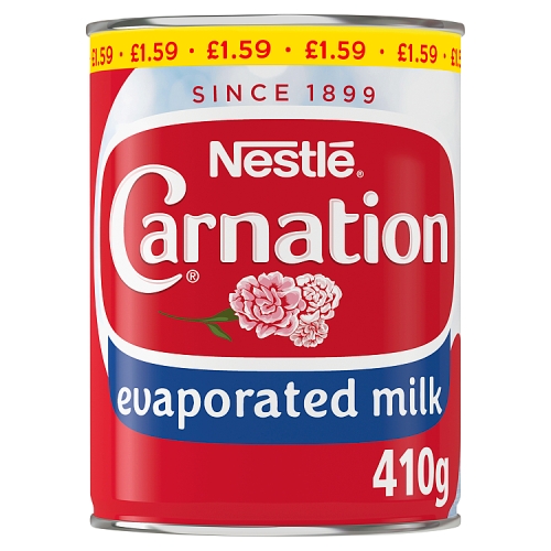 CARNATION EVAPORATED MILK PMP £1.59 410G